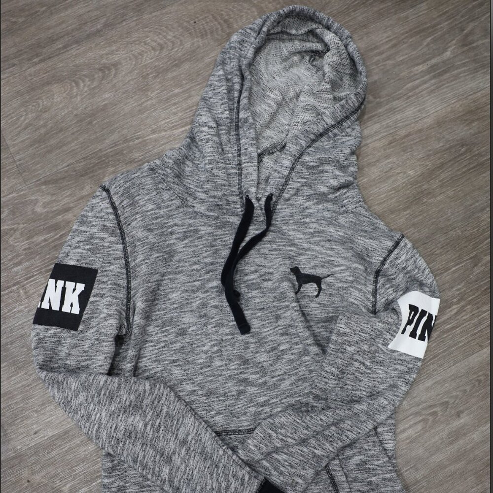 Women's PINK Victorias Secret Heather gray Hoodie